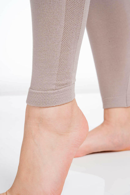 Leggings en maille en pure laine vierge mérinos