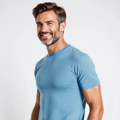 Lerici : t-shirt homme Muscle Fit en pur coton