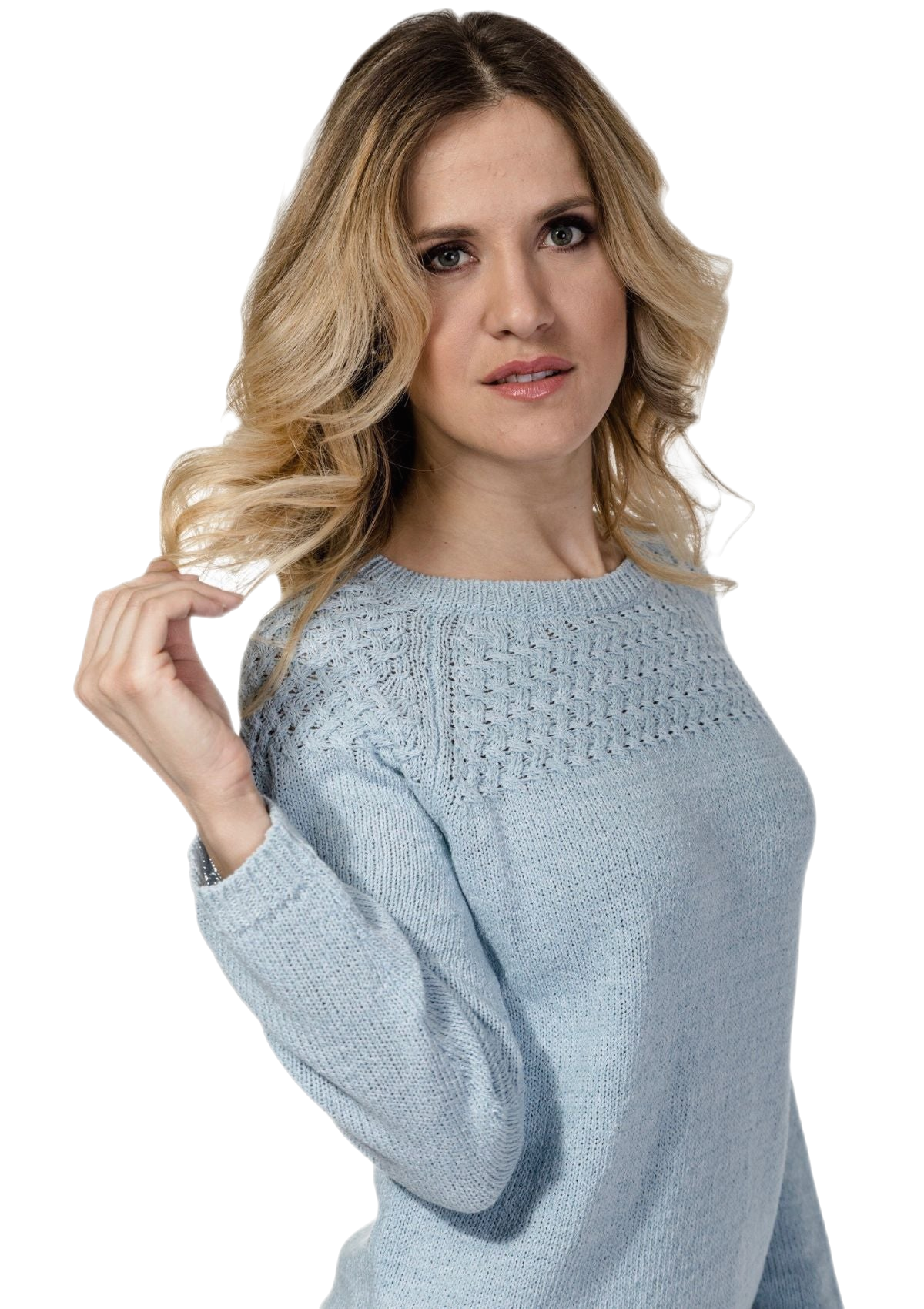 Susy: camiseta de mujer en algodón con escote barco y mangas raglán