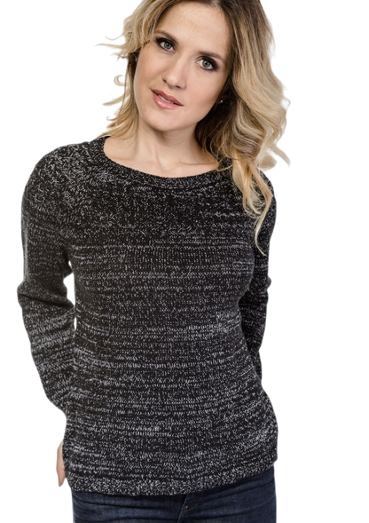 Susy: camiseta de mujer en algodón con escote barco y mangas raglán