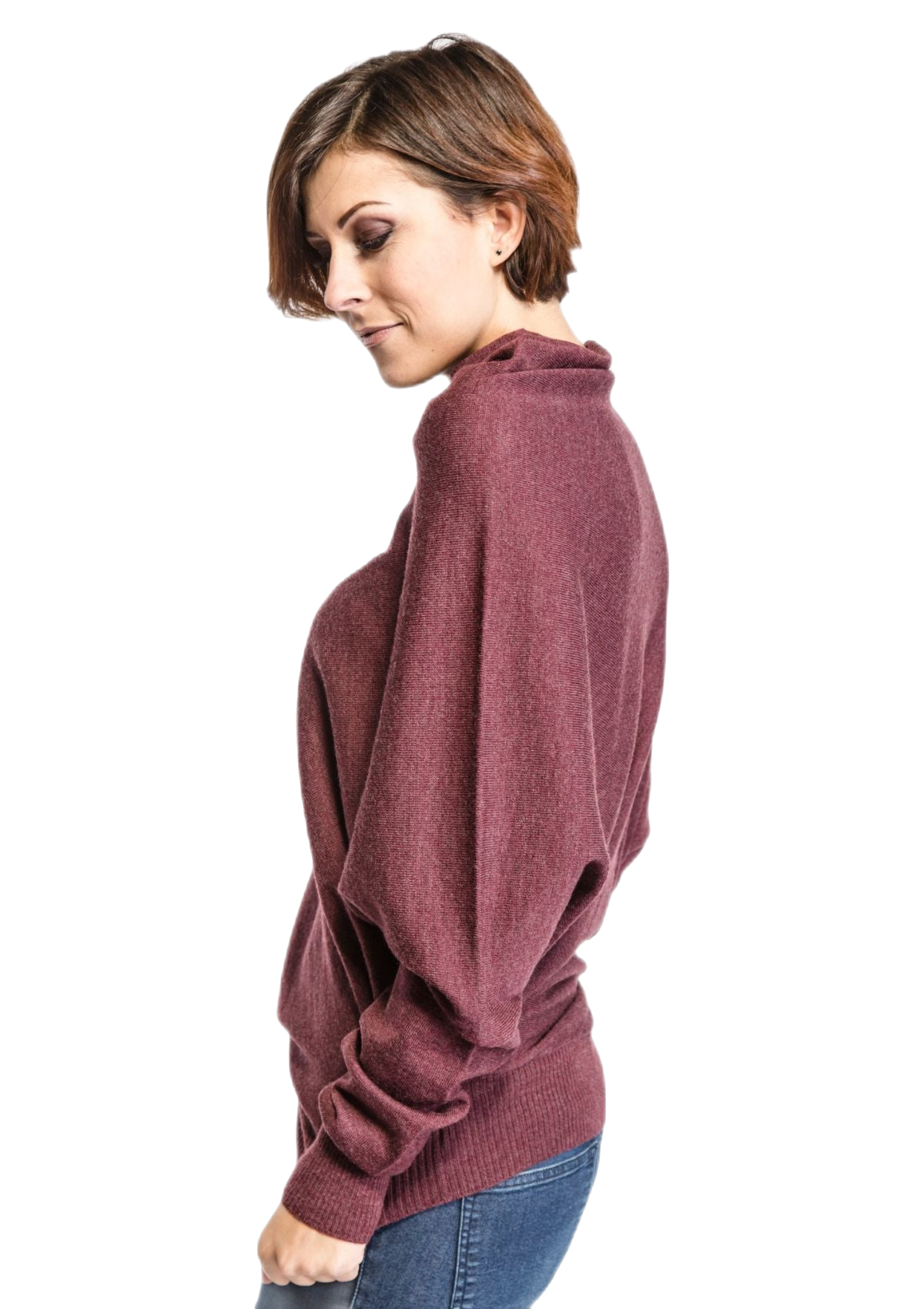 Wool Cube: women's batwing sweater in merino wool