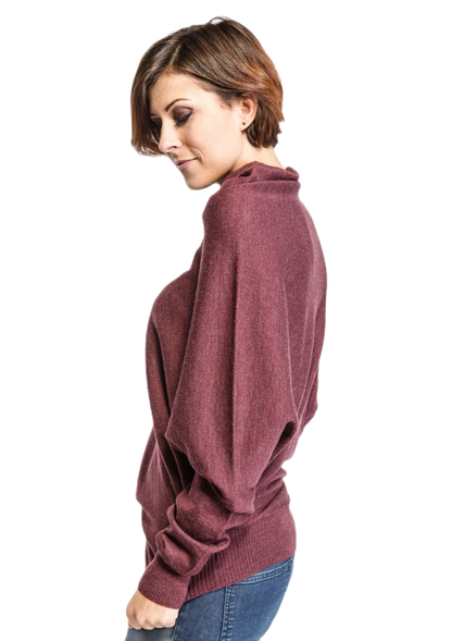 Wool Cube: women's batwing sweater in merino wool
