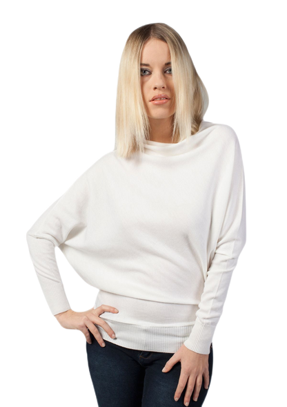 Wool Cube: women's batwing sweater in merino wool