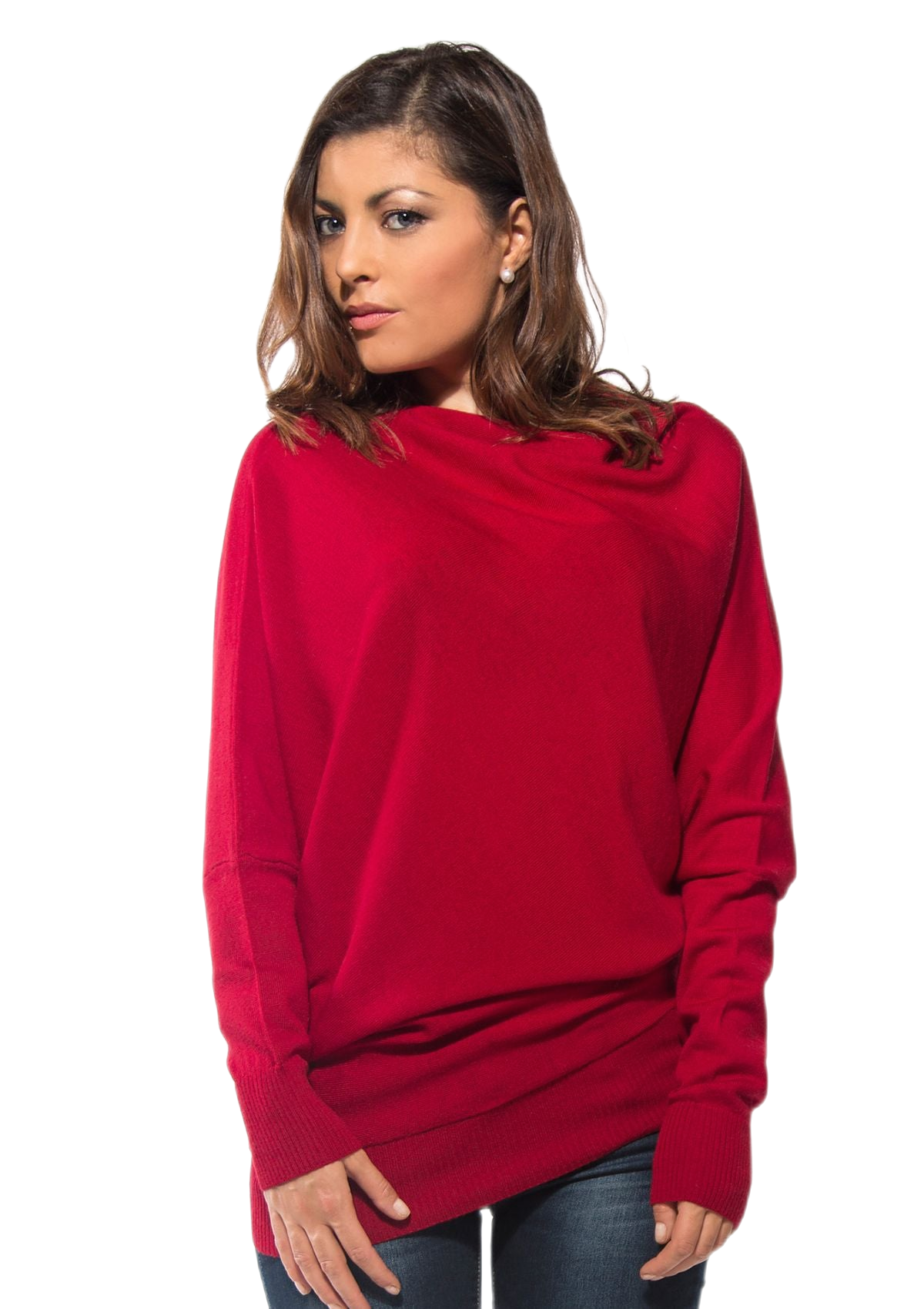 Wool Cube: women's batwing sweater in merino wool