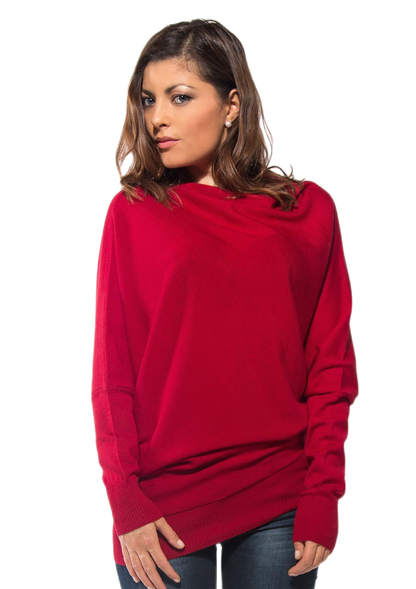 Wool Cube: women's batwing sweater in merino wool