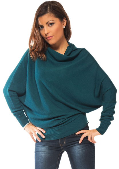 Wool Cube: women's batwing sweater in merino wool