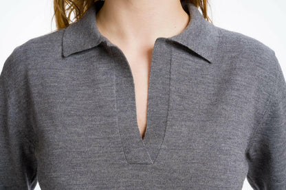 Paula: polo em pura lã virgem merino