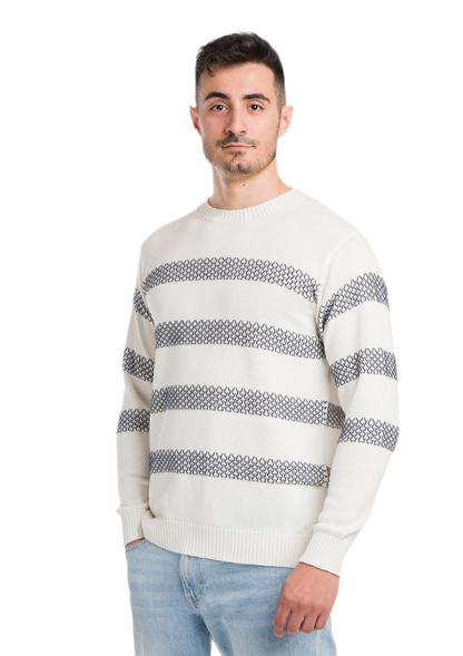 Awaii: camiseta de hombre de cuello redondo en algodón con motivos de panal