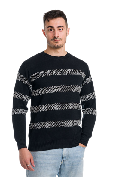 Awaii: camiseta de hombre de cuello redondo en algodón con motivos de panal
