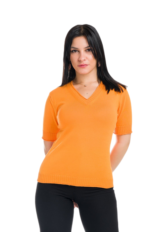Helen: camiseta de mujer de manga corta de verano en algodón gasificado