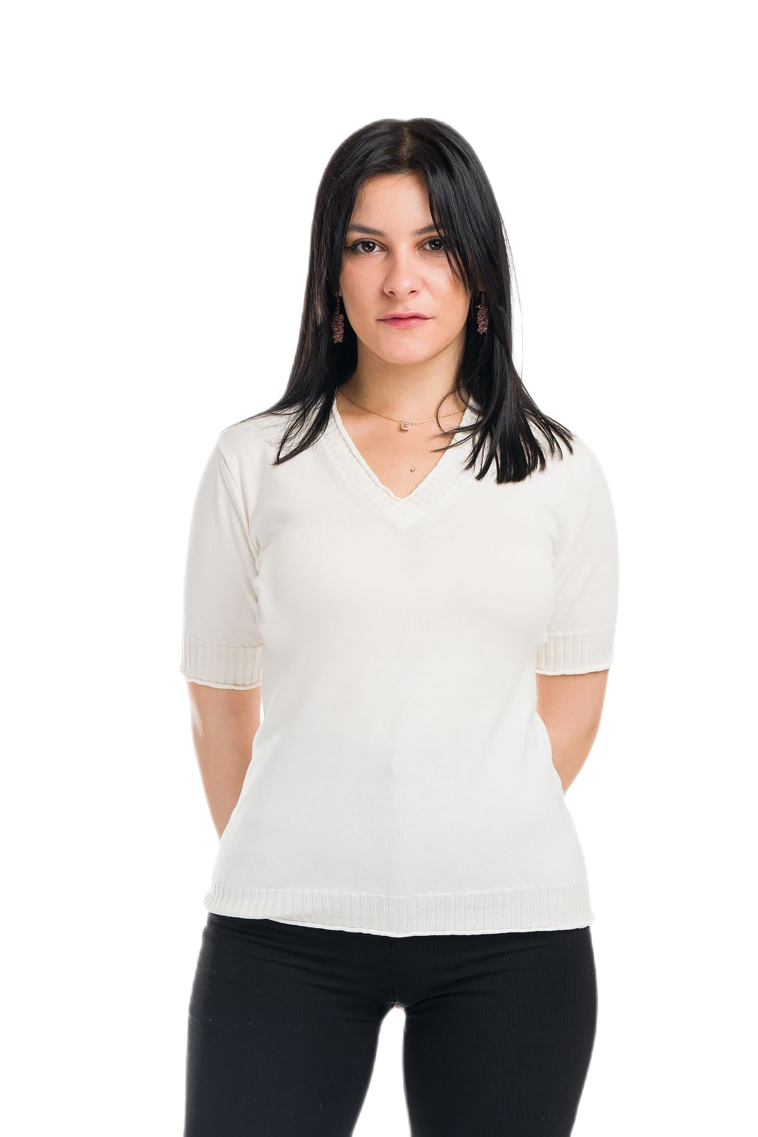 Helen: camiseta de mujer de manga corta de verano en algodón gasificado