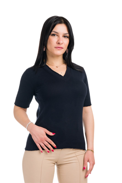 Helen: camiseta de mujer de manga corta de verano en algodón gasificado