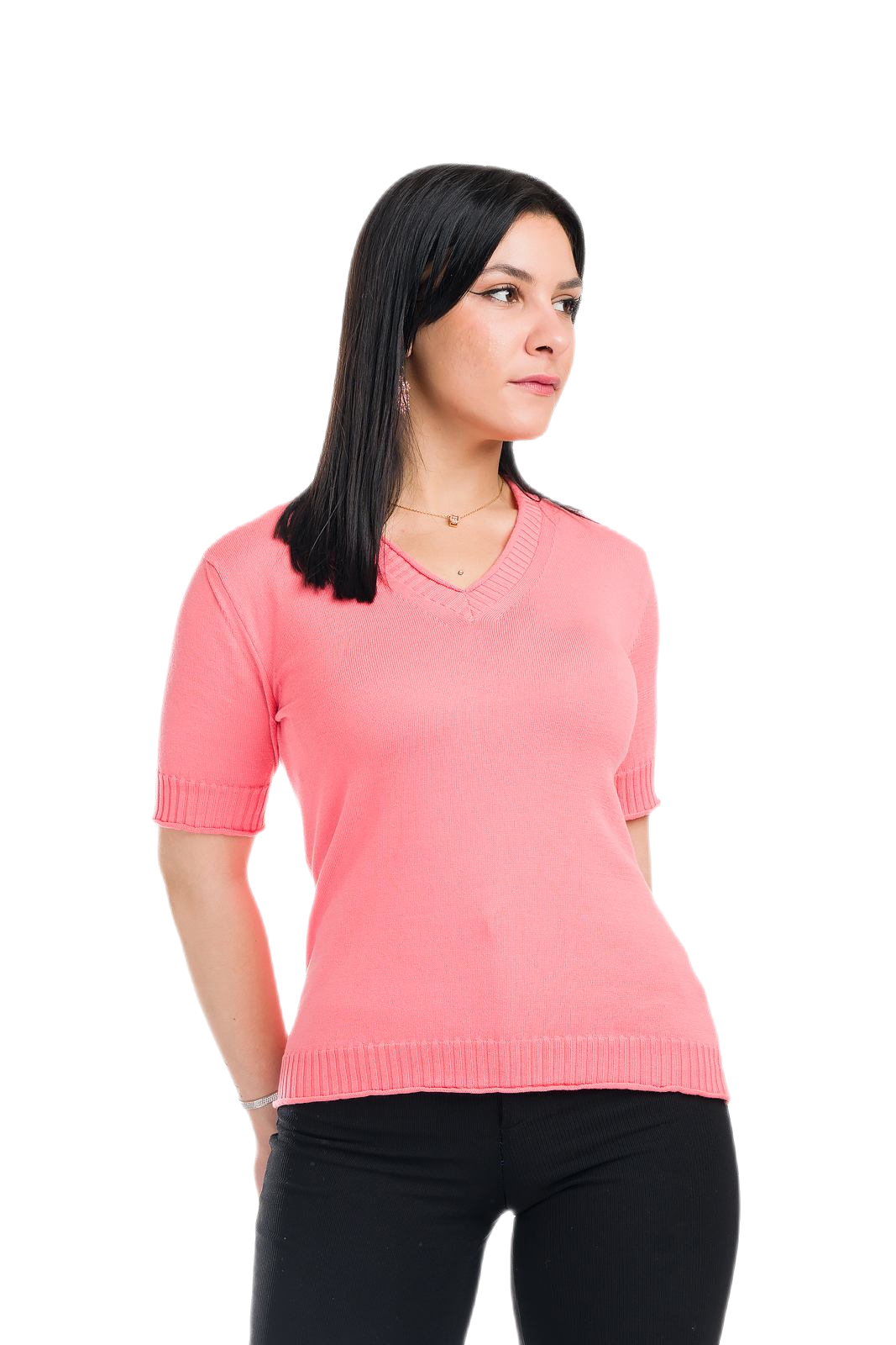 Helen: camiseta de mujer de manga corta de verano en algodón gasificado