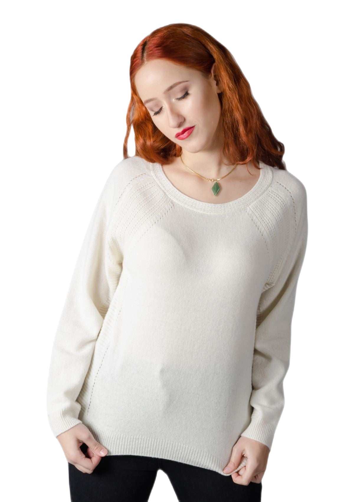 Luisa: suéter feminino em lã merino e cashmere