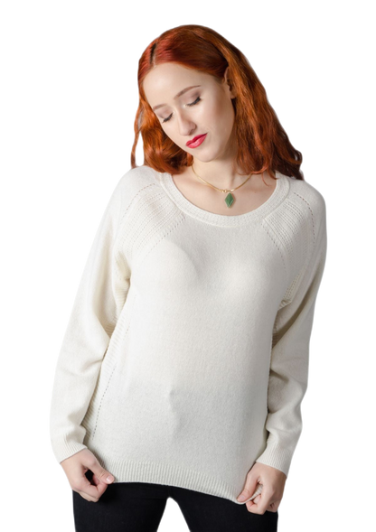 Luisa: suéter feminino em lã merino e cashmere