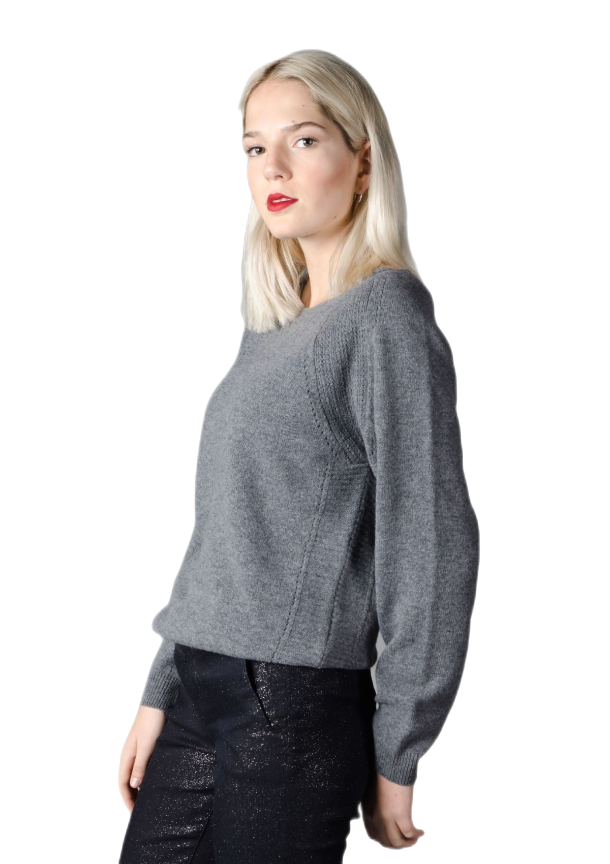 Luisa: suéter feminino em lã merino e cashmere