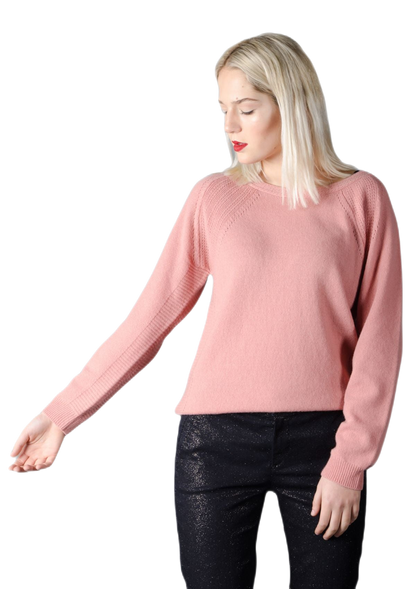 Luisa: suéter feminino em lã merino e cashmere