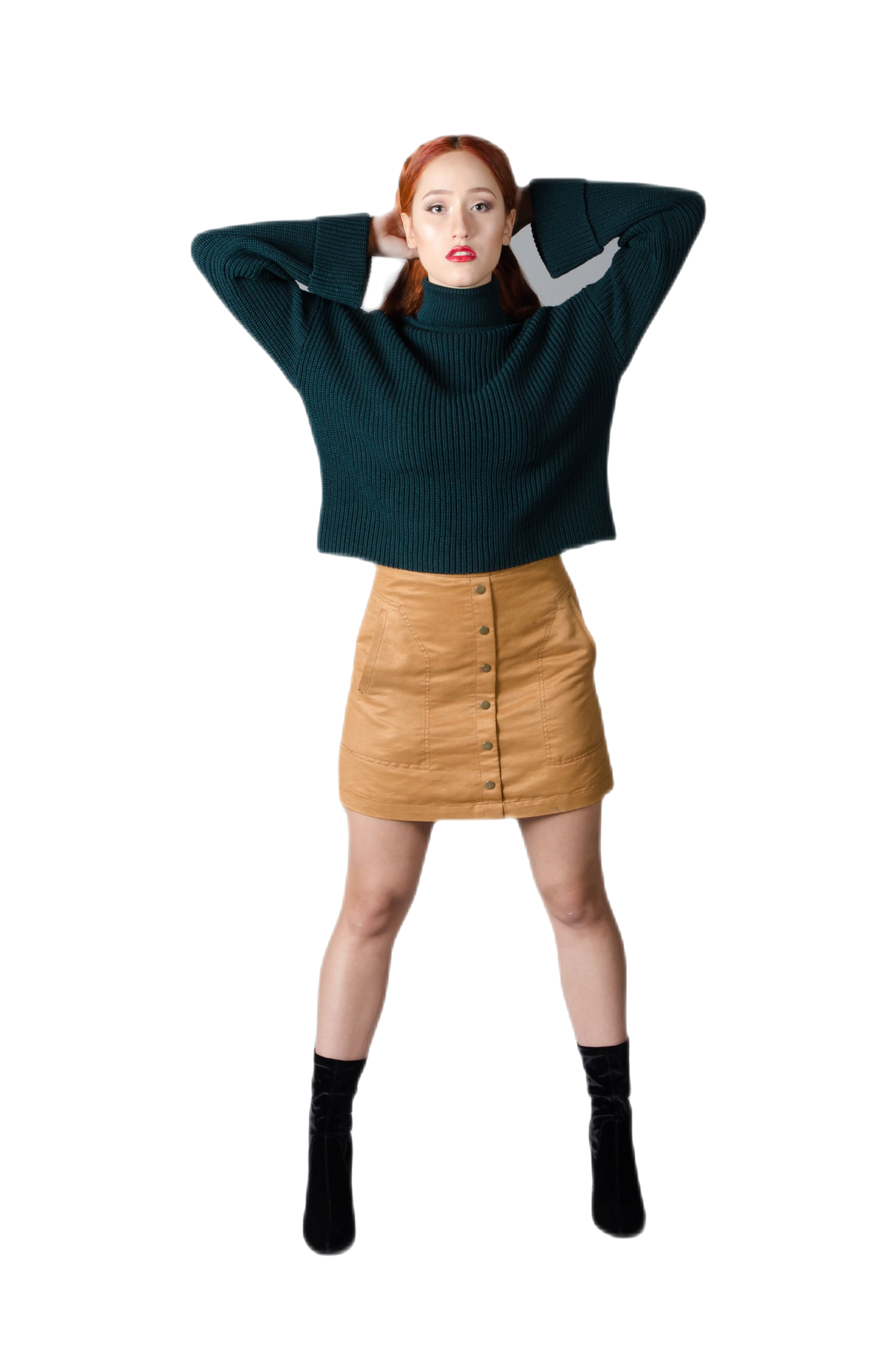 Giorgia: suéter feminino de gola alta