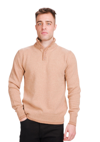 Mulino: suéter masculino em lã e cashmere