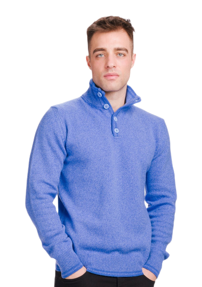 Mulino: suéter masculino em lã e cashmere