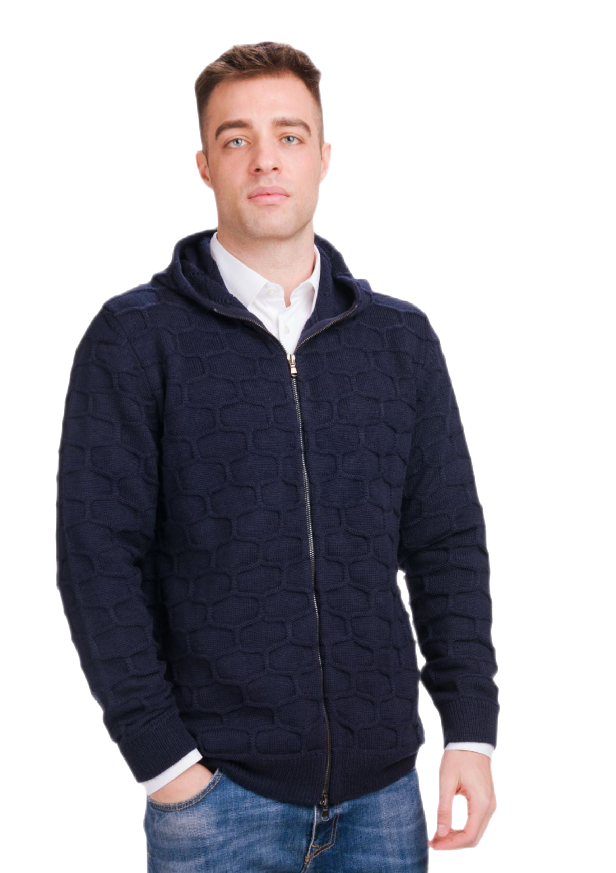 Hood Murales: cárdigan hombre con capucha