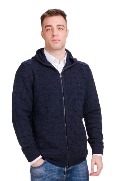 Hood Murales: cárdigan hombre con capucha