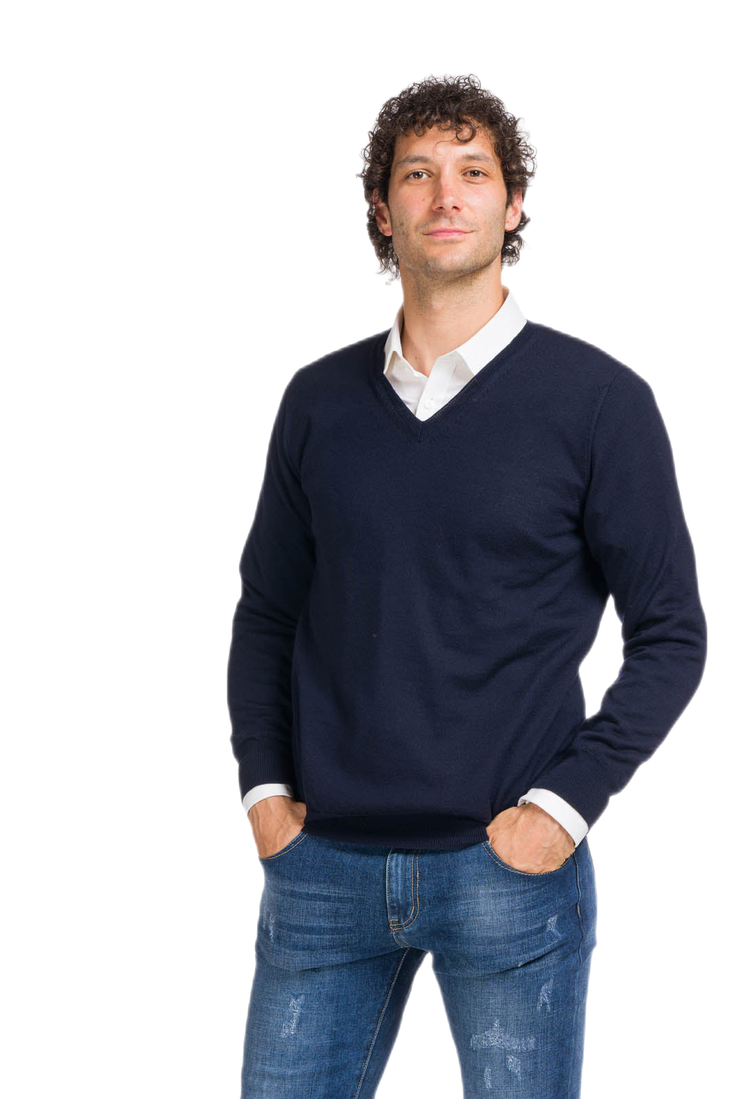 V Man Pullover: suéter masculino com decote em V