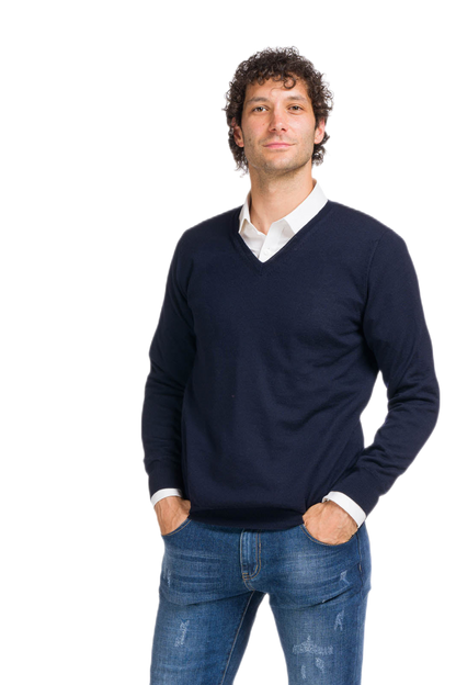 V Man Pullover: suéter masculino com decote em V
