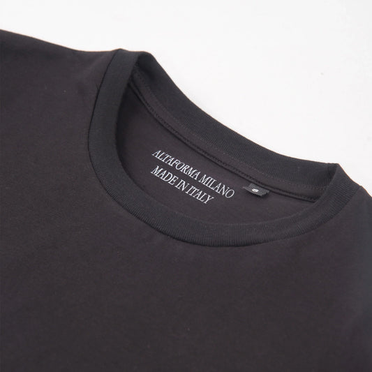 Marsala: men's black Muscle Fit t-shirt