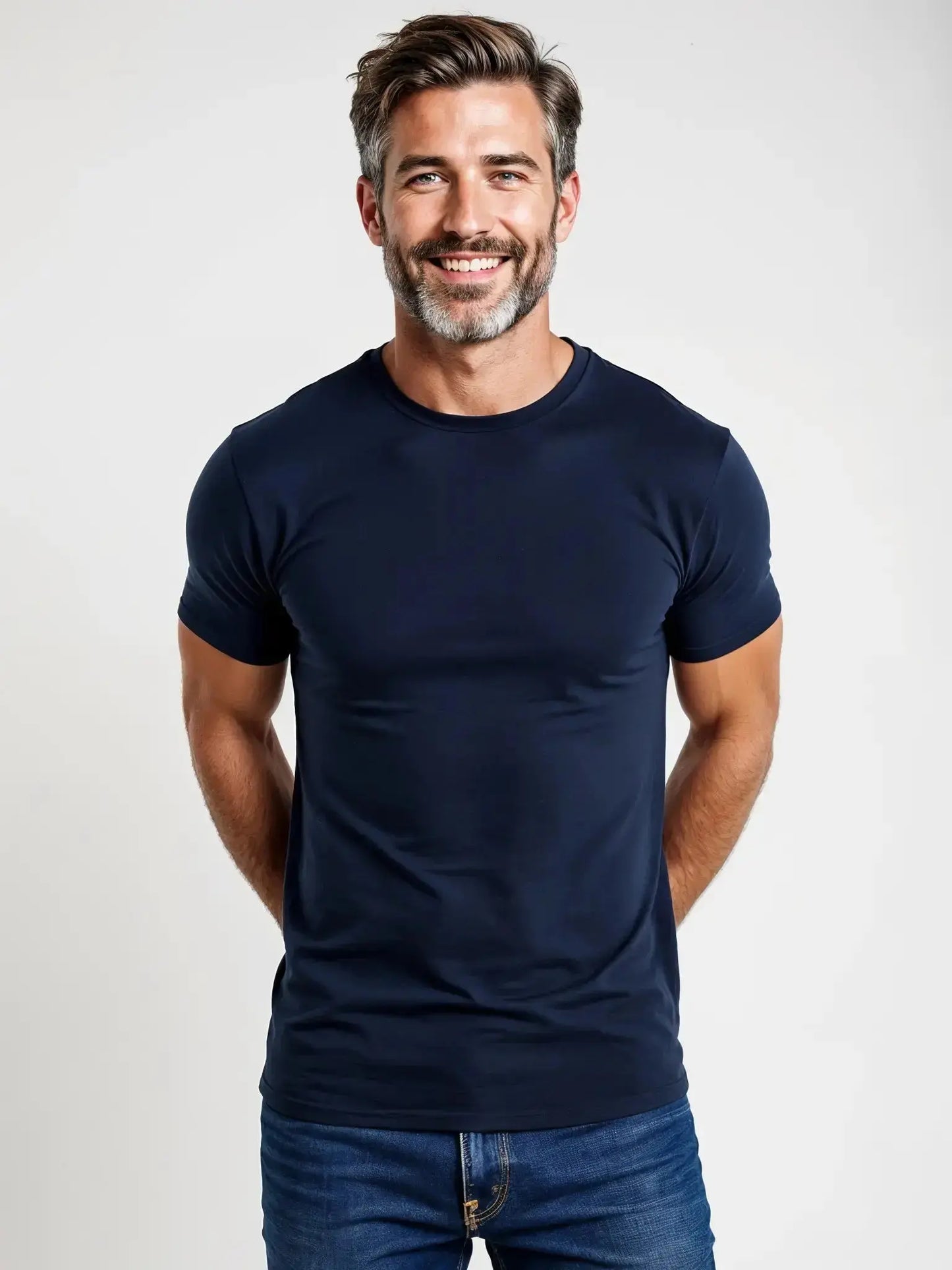 Marzamemi : t-shirt homme Muscle Fit bleu marine