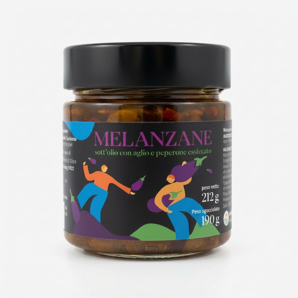 Artisanal Eggplants in Extra Virgin Olive Oil - Traditional Starter