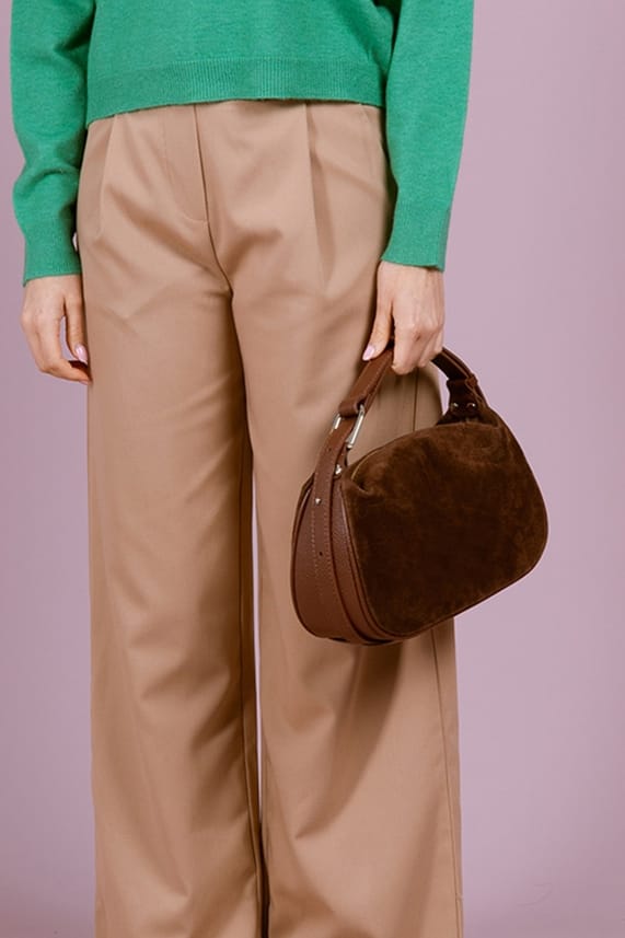 Montepulciano – Borsa Hobo in Pelle Scamosciata Italiana