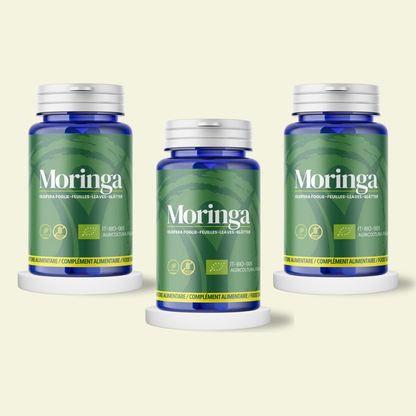 Moringa Oleifera Bio in capsule - confezione da 3 pezzi