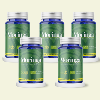 Moringa Oleifera Bio in capsule - confezione da 5 pezzi