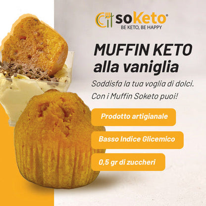 Muffins Cetogénicos de vainilla