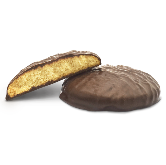 KETO-Orangenkekse OHNE GLUTEN mit Schokoladenüberzug 0 % Zucker
