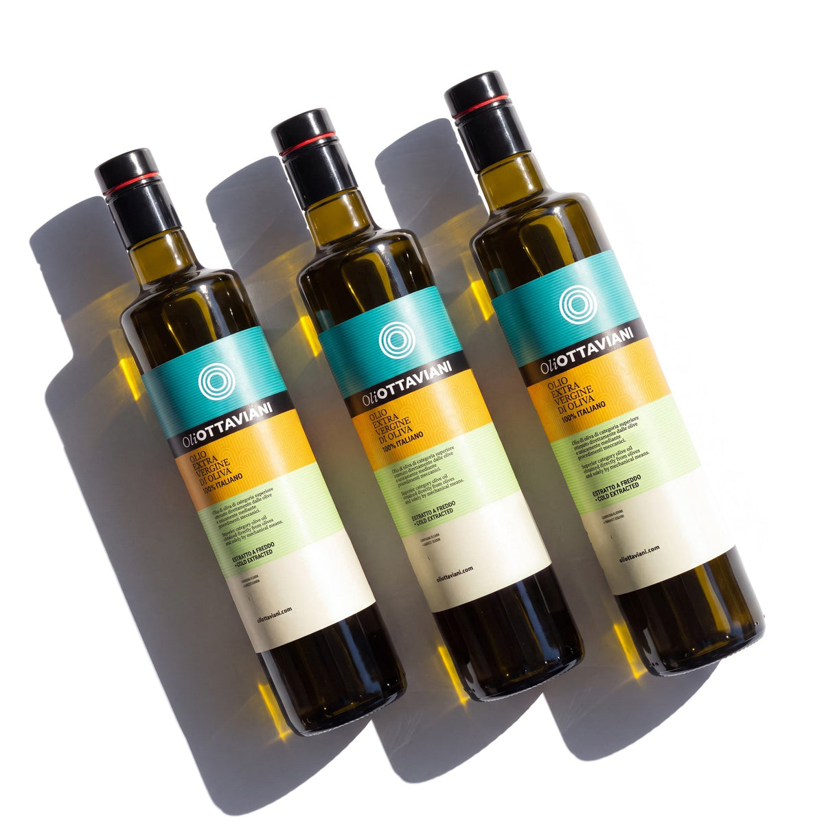 Huile d'olive extra-vierge – Ensemble de 3 bouteilles de 750 ml