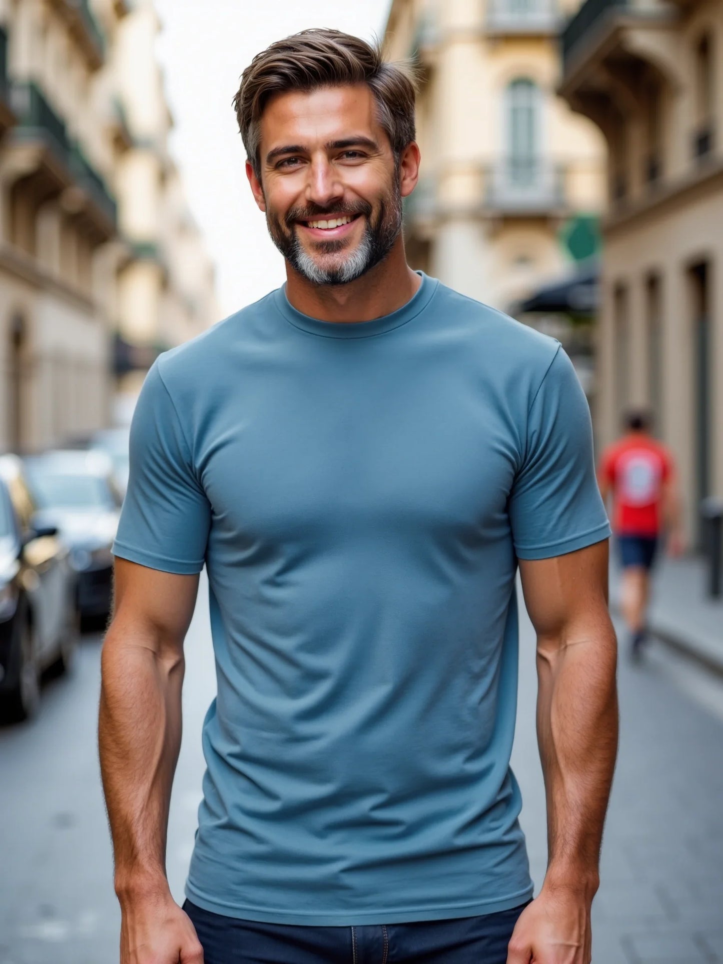Lerici : t-shirt homme Muscle Fit en pur coton