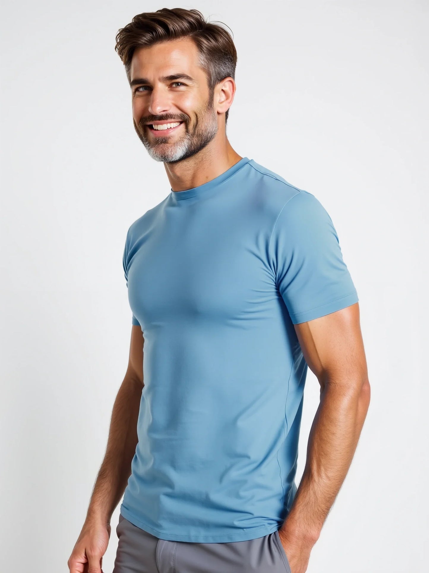 Lerici : t-shirt homme Muscle Fit en pur coton