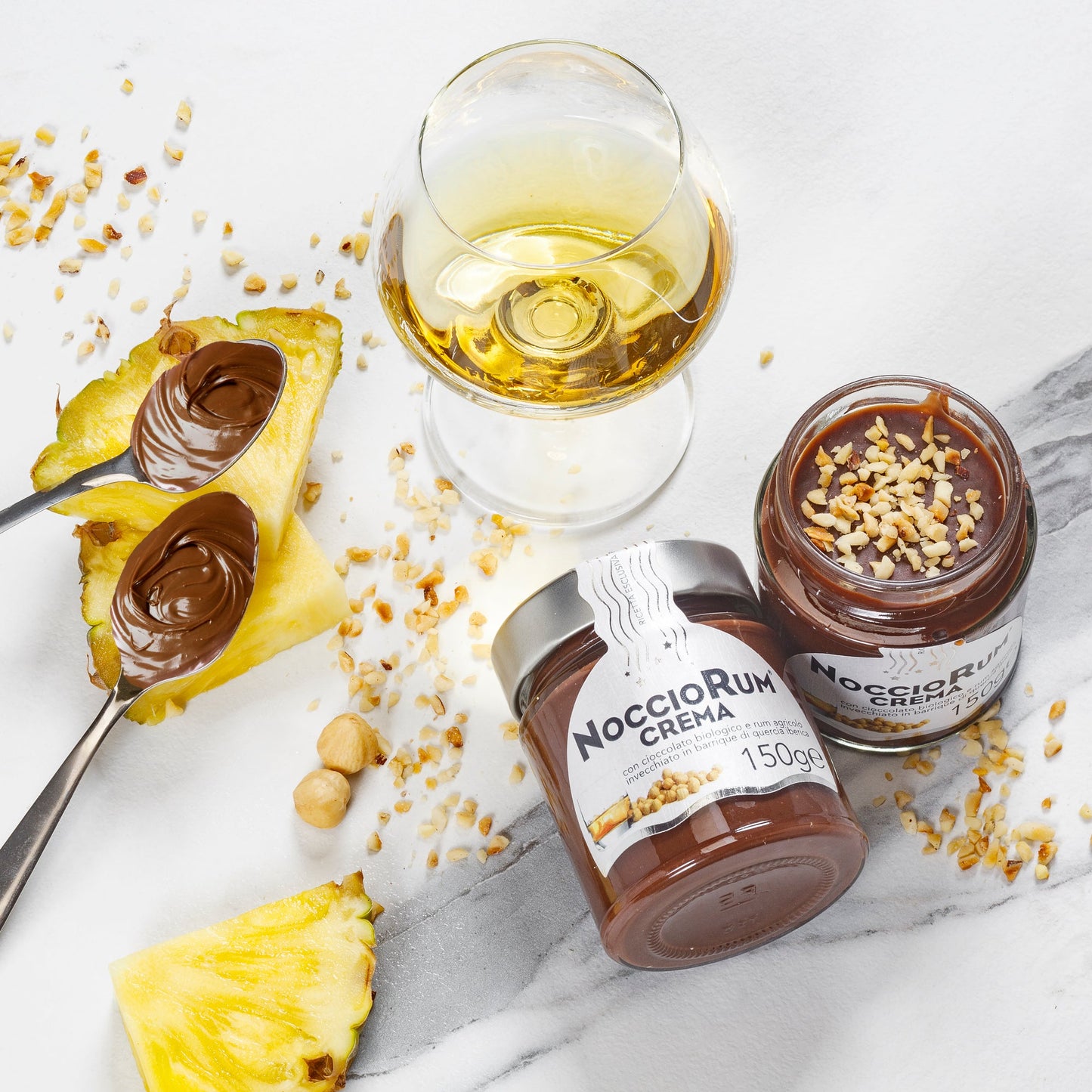 Nocciorum – Schokoladenaufstrich mit Rum und Haselnüssen – 150 g