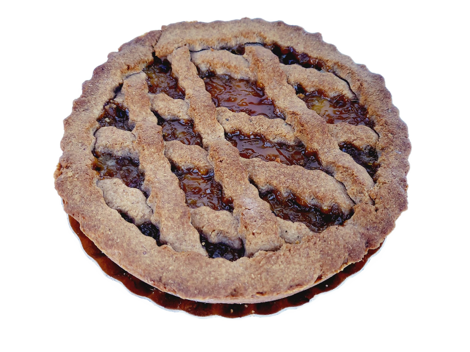 Crostatina vegana integrale con confettura di albicocche 70g - Confezione da 6 pezzi.