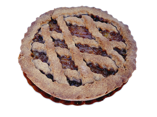Crostatina vegana integrale con confettura di albicocche 70g - Confezione da 6 pezzi.