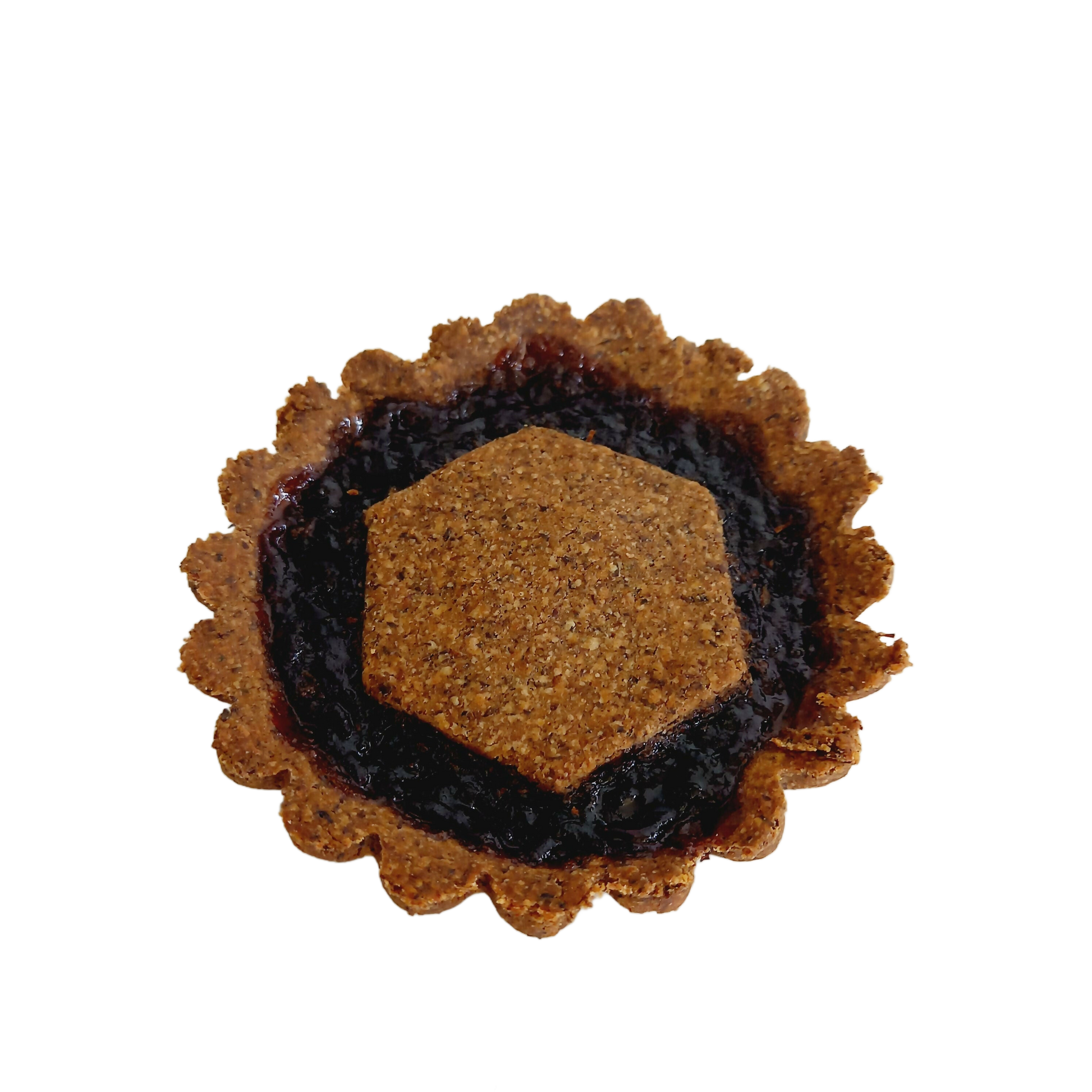Crostatina di grano saraceno e confettura ai mirtilli 70g - Confezione da 6 pezzi.
