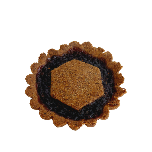 Crostatina di grano saraceno e confettura ai mirtilli 70g - Confezione da 6 pezzi.