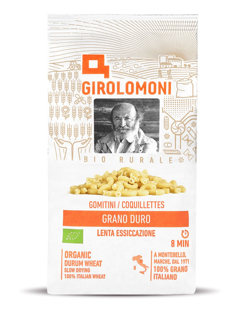 Organic Rough Extrusion Small Elbow Pasta - Girolomoni