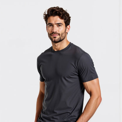 Paraggi : t-shirt homme Muscle Fit gris foncé