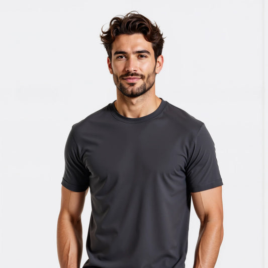 Paraggi: men's Muscle Fit t-shirt dark gray