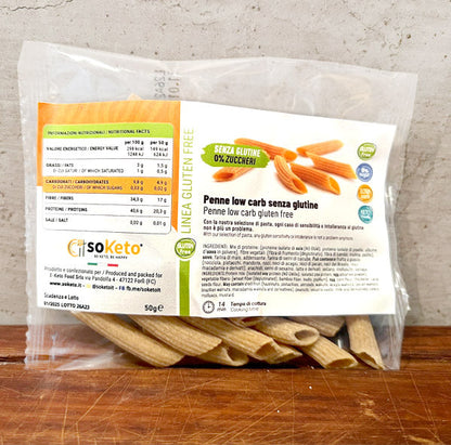 Penne KETO SANS GLUTEN 0 % sucres - 50gr