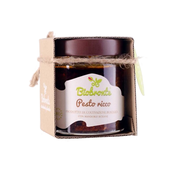 Pesto Ricco di Pomodori e Mandorle BioBronte