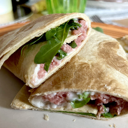 Proteinreiche Low-Carb-Piadina mit 11 g Protein und nur 6.8 g Kohlenhydraten pro Piadina - Keto-Piadina mit 22.9 g Ballaststoffen und Kokosöl - Für Wraps und Füllungen, niedriger GI